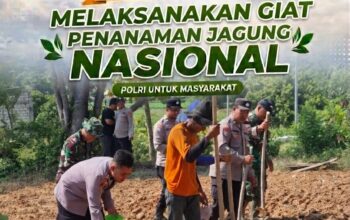 Bhabinkamtibmas Polsek Tuban Dukung Ketahanan Pangan Nasional Melalui Pemanfaatan Lahan Pekarangan