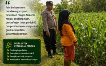 DALAM RANGKA MENDUKUNG PROGRAM ASTACITA, ANGGOTA POLSEK PARENGAN SAMBANGI PETANI JAGUNG DI DESA KUMPULREJO GUNA DUKUNG KETAHANAN PANGAN