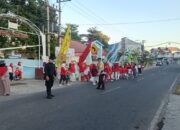 Amankan Semarak HUT RI ke-81, Jajaran Polsek Kawal Ketat Kegiatan Jalan Sehat di Kelurahan Pekat