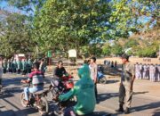 Meriahkan HUT RI ke-81, Polsek Wawo Amankan Gerak Jalan Cepat Tingkat Kecamatan