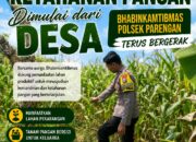 Dukung Program ASTACITA, Bhabinkamtibmas Desa Suciharjo Polsek Parengan Polresta Tuban sambangi lokasi tanaman Jagung Di Desa Suciharjo Kec. Parengan