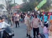 Meriahkan HUT Kemerdekaan RI Ke-81, Polsek Woha Laksanakan Pengamanan Lomba Gerak Jalan Antar Instansi Kecamatan Woha