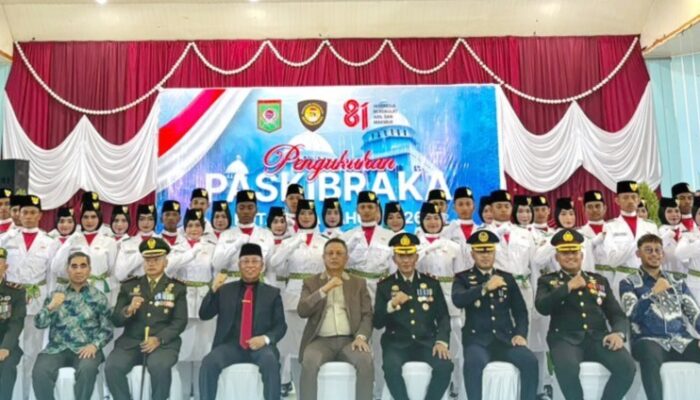 Wakapolres Bima Kota Hadiri Pengukuhan Paskibraka Kota Bima Tahun 2026