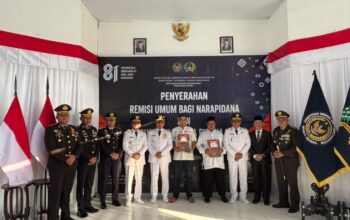 Semarak HUT ke-81 RI, Wakapolres Bima Kota Hadiri Penyerahan Remisi dan Pengurangan Masa Pidana