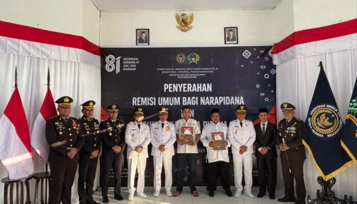 Semarak HUT ke-81 RI, Wakapolres Bima Kota Hadiri Penyerahan Remisi dan Pengurangan Masa Pidana