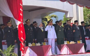 Wakapolres Bima Kota Hadiri Upacara HUT ke-81 Kemerdekaan RI Tingkat Kabupaten Bima
