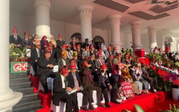 Polres Sumbawa Barat Kawal Sukses dan Khidmatnya Upacara Penurunan Bendera HUT ke-81 RI
