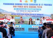 Polri Tanam Bawang Putih Serentak di 14 Polda, Potensi Panen Capai 2.795 Ton