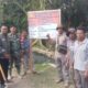 Bhabinkamtibmas Polsek Woha Menghadapi Peletakan Batu Pertama Pembangunan Irpom Sampaikan Himbauan Kamtibmas