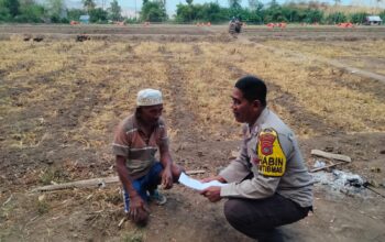 Bhabinkamtibmas Desa Cempi Jaya Imbau Petani dan Pemilik Ternak Jaga Kerukunan