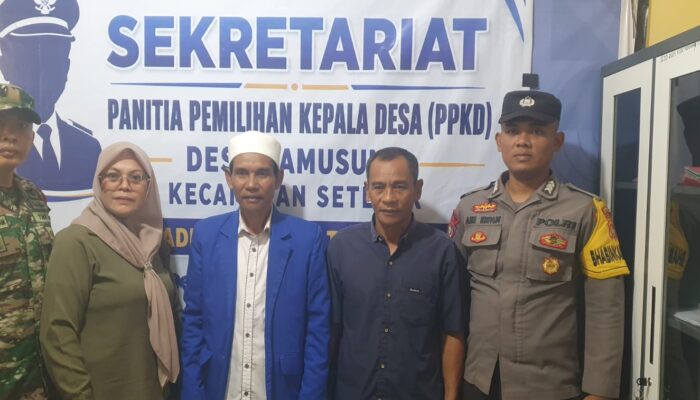 Pendaftaran Kades Lamusung Berjalan Aman, TNI-Polri Bersinergi