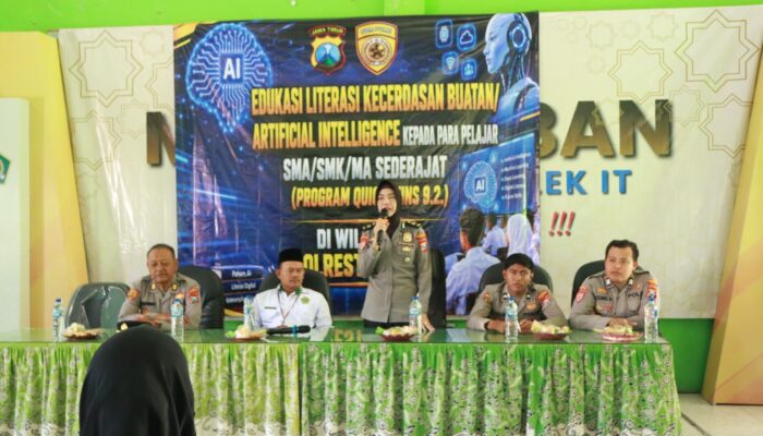 Fokus Pencegahan Kejahatan Siber & Kesadaran Hukum polresta Tuban gelar edukasi paham AI