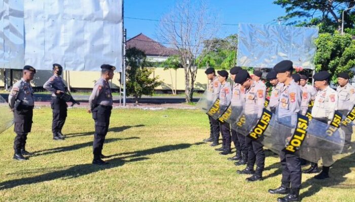 Tingkatkan Kesiapsiagaan, Sat Samapta Polres Sumbawa Barat Gelar Latihan Dalmas