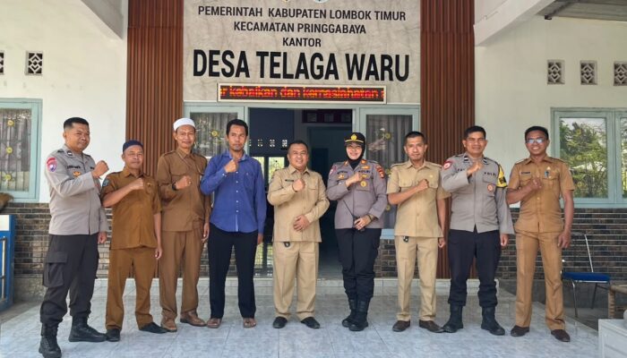 Kapolsek Pringgabaya Jalin Silaturahmi dengan Pemerintah Desa Telaga Waru, Perkuat Sinergitas Jelang Pilkades
