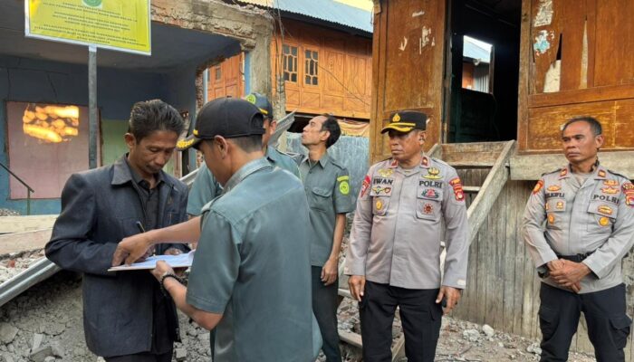 Personel Polres Bima Kabupaten, Laksanakan Pengamanan Eksekusi Lahan di Desa Renda