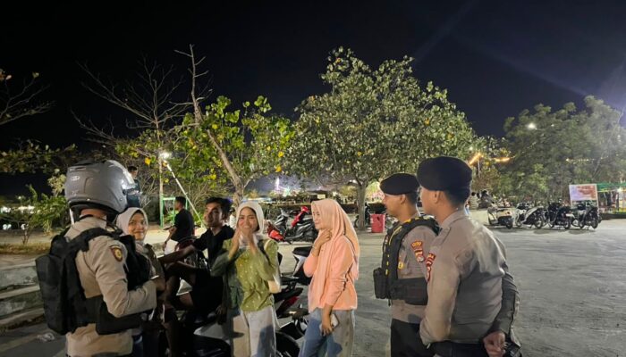 Strong Point Rinjani Polres Bima Kota Hadirkan Rasa Aman bagi Masyarakat di Malam Hari