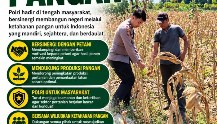 Polri Dukung Astacita, Polsek Merakurak Polres Tuban Turun Cek Tanaman Jagung Warga di Desa Tuwiri Wetan