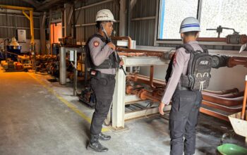 Jaga Keamanan Objek Vital, Sat Samapta Polres Bima Kota Patroli di PLTMG Bonto Bima