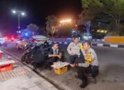 Cegah Gangguan Kamtibmas, Polsek Labuhan Badas Intensifkan Patroli Blue Light di Jalur Samota hingga Karang Dima
