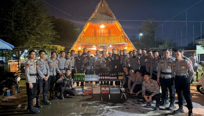 Patroli KRYD Ton II Dalmas dan Unit Turjawali Samapta Amankan Miras dan Sajam