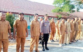 Jadi Irup Bendera di SMA Negeri 2 Woha ini Pesan Kapolsek Woha