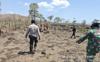 TNI-Polri Bersama Polhut dan Masyarakat Mitra Hutan Gelar Smart Patrol di Kawasan Taman Nasional Gunung Tambora