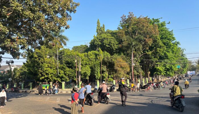 Satlantas Polres Dompu Amankan Car Free Day, Wujudkan Kamseltibcarlantas dan Tertib Berlalu Lintas