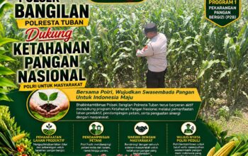 POLSEK BANGILAN DUKUNG KETAHANAN PANGAN NASIONAL