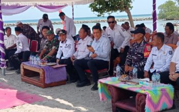 Bupati Dompu Letakkan Batu Pertama Pembangunan Kampung Nelayan Merah Putih di Kecamatan Kilo