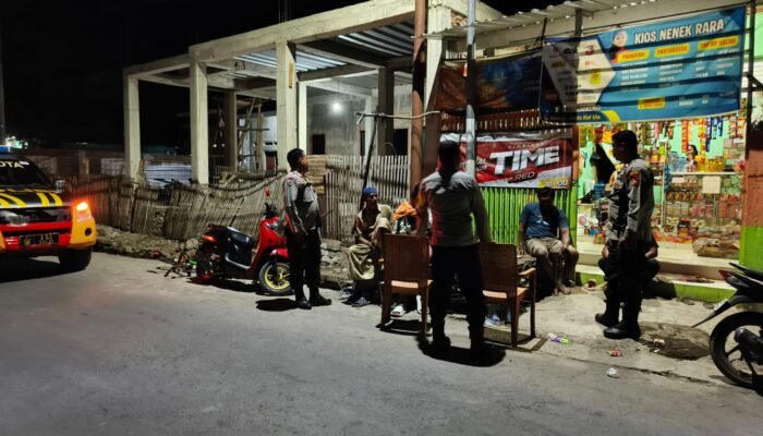 Polsek Asakota Gelar Patroli Cipkon Blue Light, Antisipasi Gangguan Kamtibmas