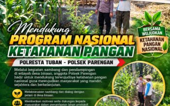 Polsek Parengan Dukung Program Nasional Ketahanan Pangan melalui Sambang dan Pendampingan Petani