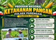 Polsek Parengan Dukung Program Nasional Ketahanan Pangan melalui Monitoring Lahan Pertanian