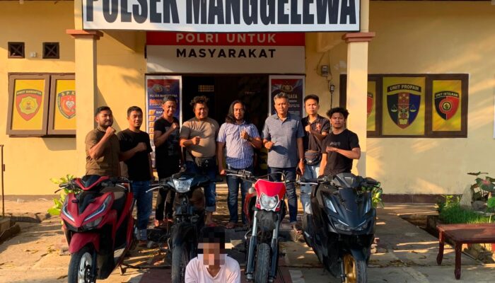 Polsek Manggelewa Ungkap Kasus Curanmor, Satu Terduga Pelaku Diamankan Bersama Empat Sepeda Motor