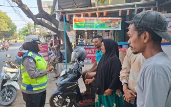 Sat Lantas Polres Bima Kota Sosialisasikan Keselamatan Berlalu Lintas kepada Masyarakat