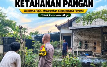 Polsek Tuban Dukung Ketahanan Pangan, Bhabinkamtibmas Sambangi Warga dan Pantau Pemanfaatan Lahan Pekarangan