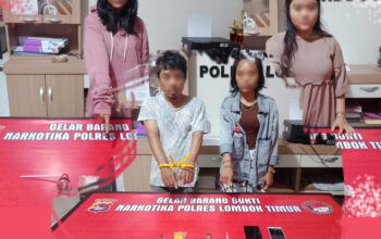 Empat Orang Diamankan Polisi di Sandubaya, Sabu 1 Gram Disita