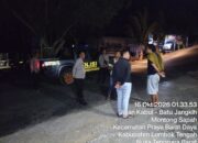 Patroli Tengah Malam, Polsek Praya Barat Daya Antisipasi Gangguan Kamtibmas 3C