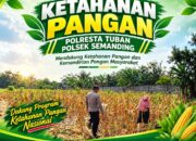 Polri Dukung Astacita, Polsek Semanding Polresta Tuban Turun Cek Tanaman jagung milik Warga di Desa Prunggahan kulon