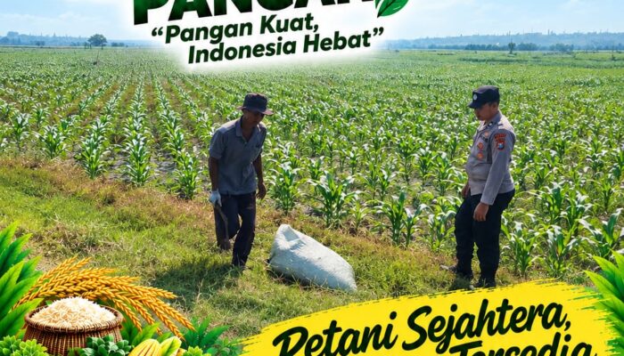 Polri Dukung Astacita, Polsek Merakurak Polresta Tuban Turun Cek Tanaman Jagung Warga di Desa Tuwiri Wetan