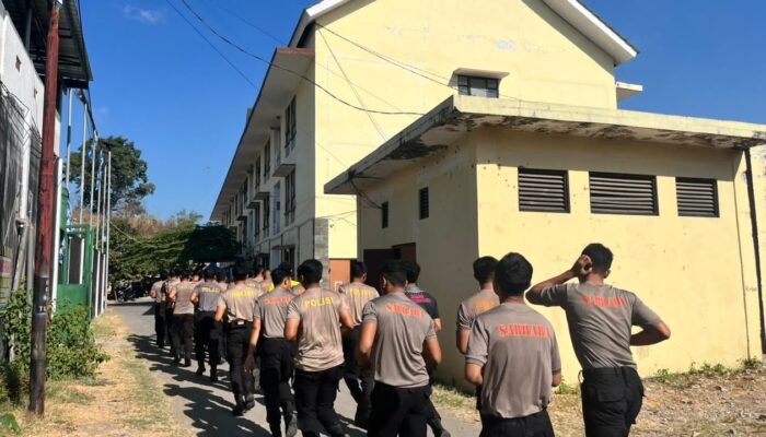 Jaga Kebugaran dan Kesiapsiagaan, Personel BKO Polda NTB Bersama Sat Samapta Gelar Olahraga Pagi