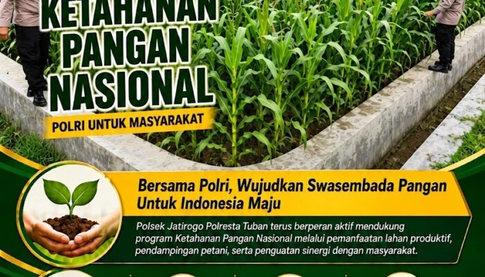Polsek Jatirogo Turun ke Lahan produktif Desa Kebonharjo Wujudkan Dukungan Astacita Swasembada Pangan