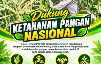 Polri Dukung Astacita, Polsek Rengel Polresta Tuban Turun Cek Tanaman Jagung Warga di Desa Rengel