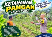 Bhabinkamtibmas Polsek Tuban Sambang Petani, Dukung Ketahanan Pangan