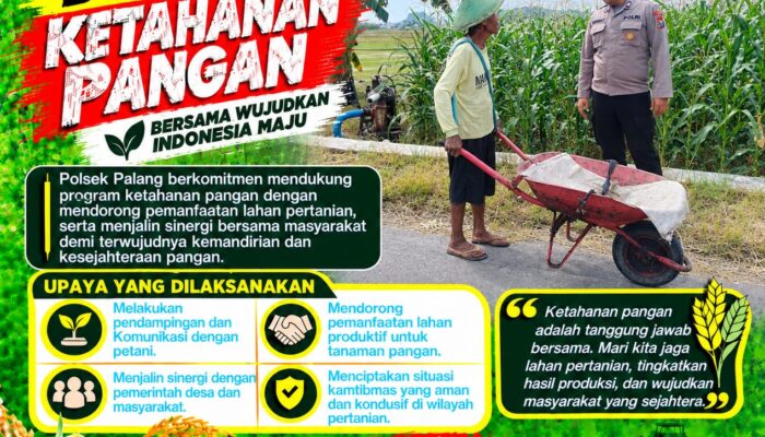 Dukung Astacita, Polsek Palang Polresta Tuban Pantau Langsung Lahan Jagung milik warga Desa Dawung