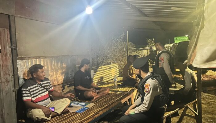 Cegah Gangguan Kamtibmas, Sat Samapta Polres Bima Kota Gelar Patroli Dialogis Dini Hari