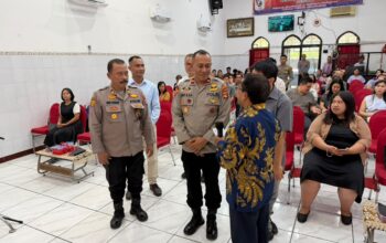 Minggu Kasih, Polres Bima Kota Pererat Silaturahmi dan Serap Aspirasi Jemaat Gereja Narwastu