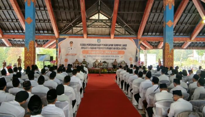 Sumpah Anggota BPD Lombok Barat, Amanah untuk Masyarakat Desa