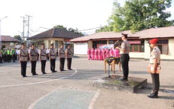 Kapolres Dompu Pimpin Upacara Sertijab Kasat Resnarkoba, Kapolsek Hu’u, Kapolsek Pekat dan Pelantikan Kasat Tahti