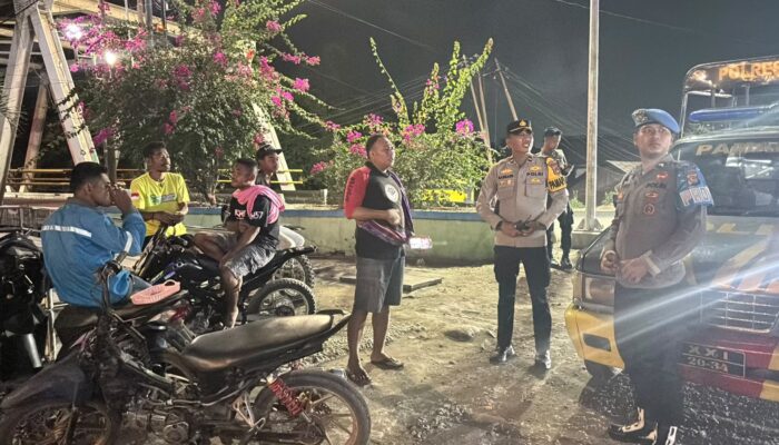 Pamapta I Polres Dompu Pimpin Patroli Malam, Cegah Gangguan Kamtibmas dan Berikan Rasa Aman kepada Masyarakat