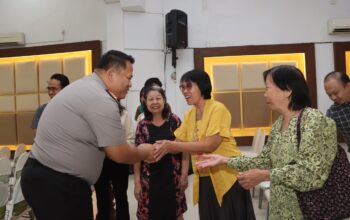 Lewat Minggu Kasih, Kapolresta Tuban Edukasi Jemaat Soal Tertib Lalu Lintas hingga Call Center 110